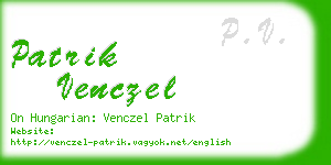 patrik venczel business card